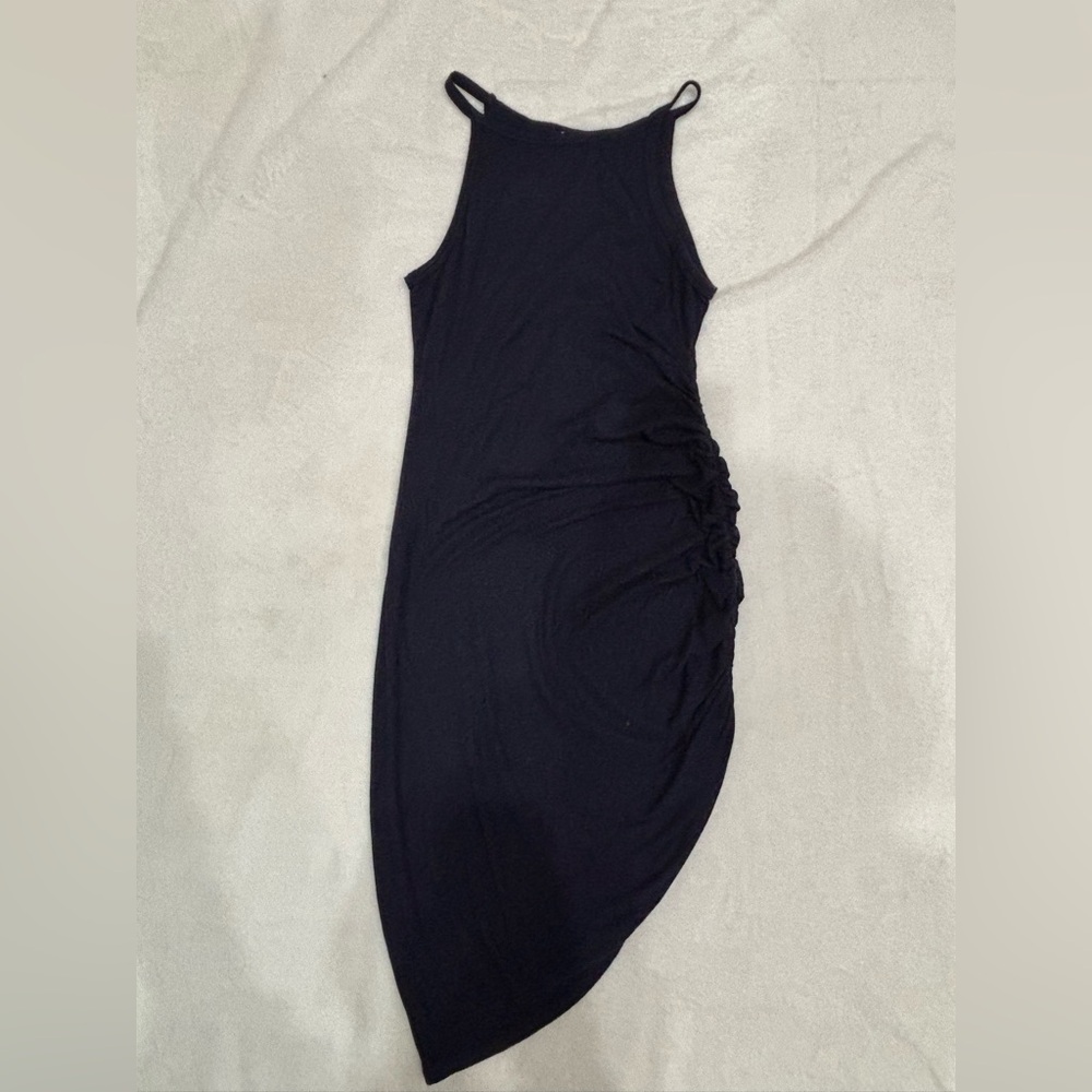 Navy Blue Halter Dress